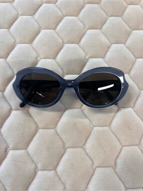 Loewe Navy Oval Women's Sunglasses
